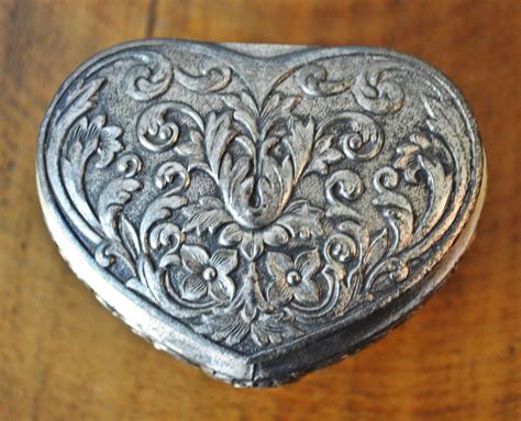 metal heart jewelry box|heart shaped box near me.